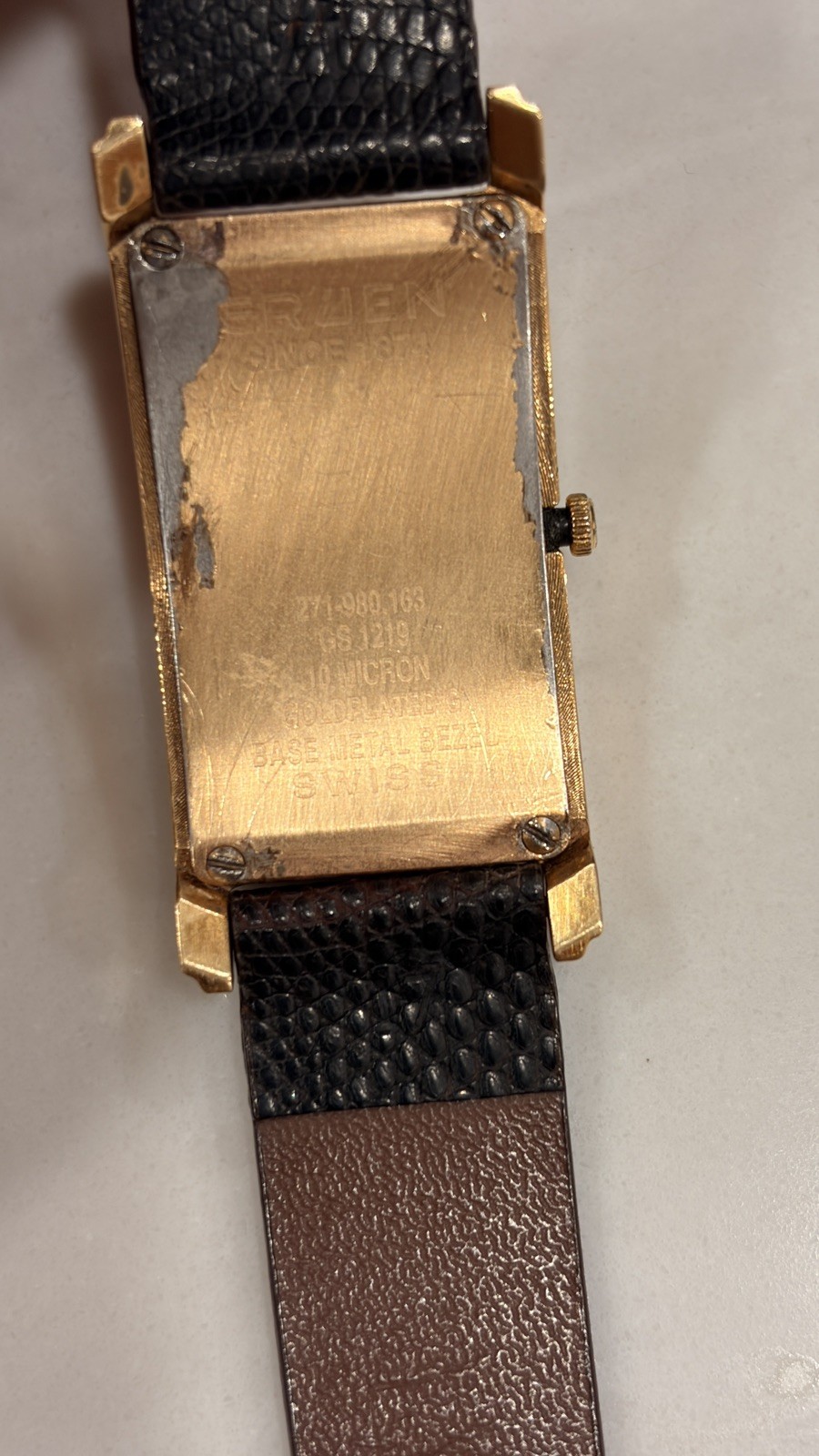 GRUEN CURVEX MEN’S WRIST WATCH MODEL GS1219 (working)