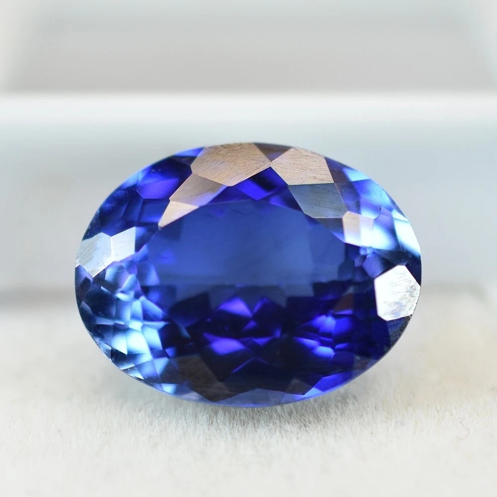 Natural Blue Tanzanite 9.92 Ct Oval Cut Loose Gemstone for Jewelry