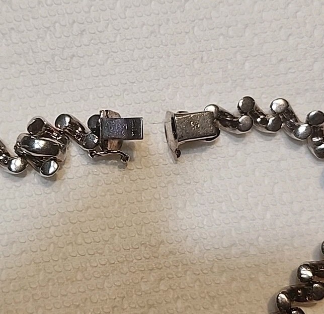Vintage San Marco 925 Sterling Silver Macaroni Link Chain 19” Necklace 45 Grams