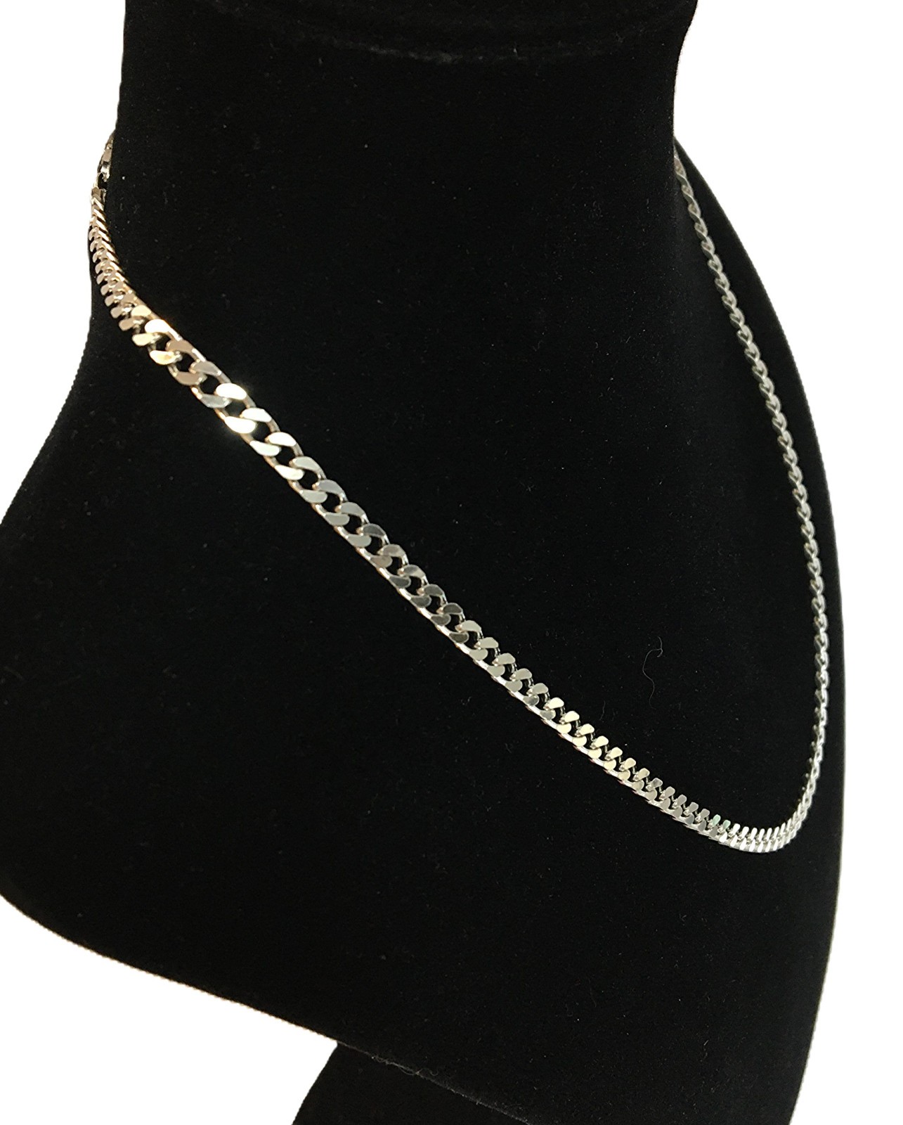 PGDA Italian Sterling Silver .925 Curb Link Diamond Cut Chain Necklace 15.7g