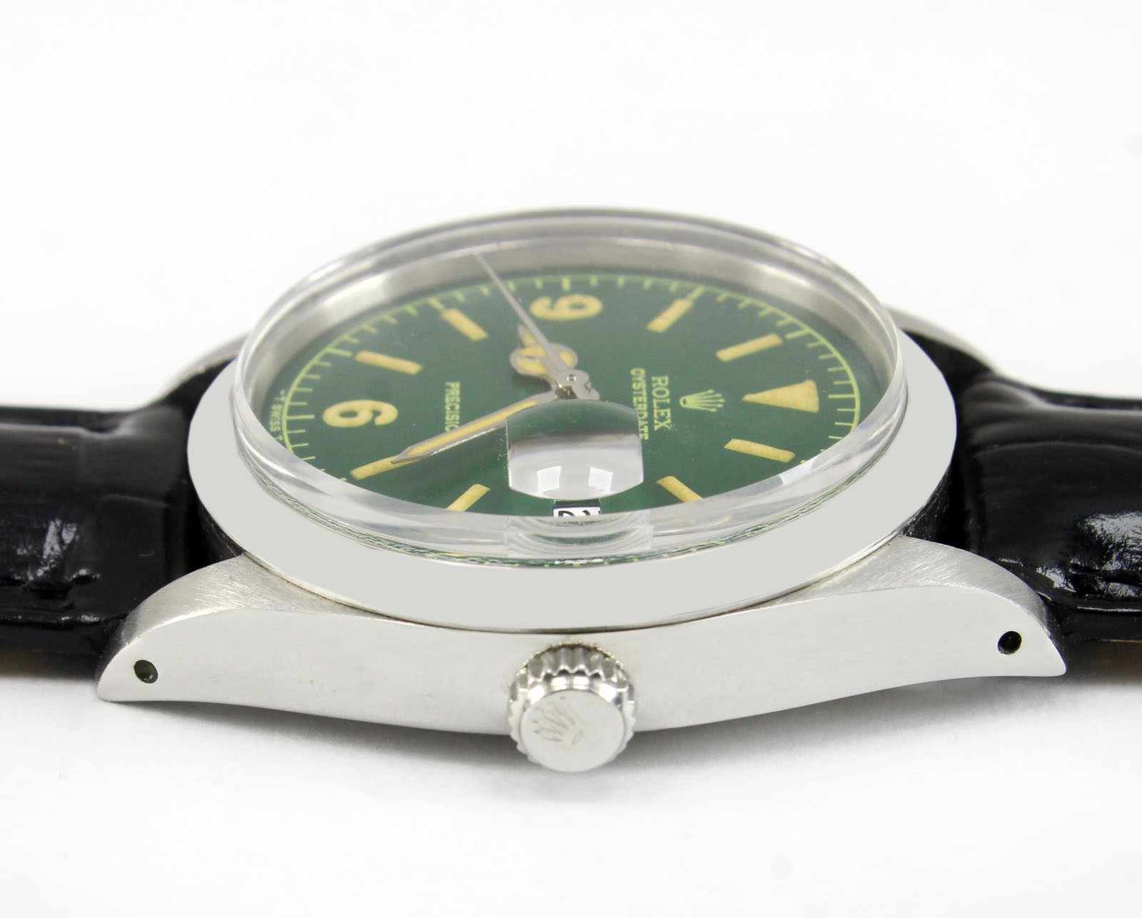 Vintage Rolex Oysterdate Precision Men 34mm Steel Men Watch Ref 6694