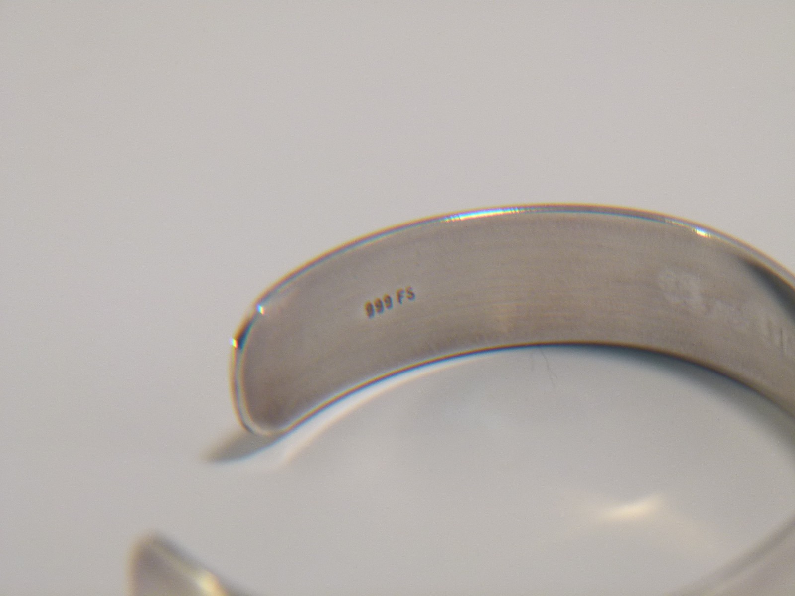 SOLID Pure Silver (99.9%) Bible Verse Cuff Bracelet sz 6.75