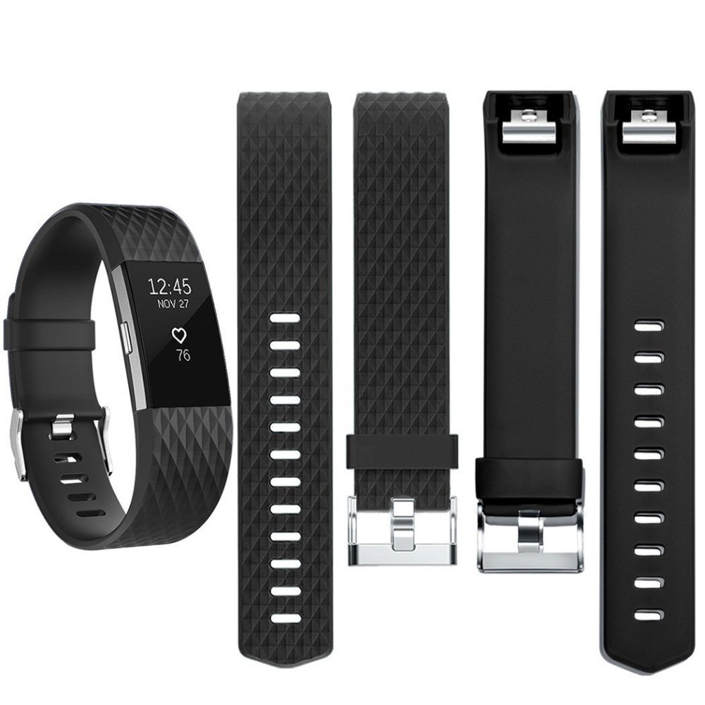 For Fitbit Charge 2 Strap Replacement Silicone Watch Band Fitness Wristband