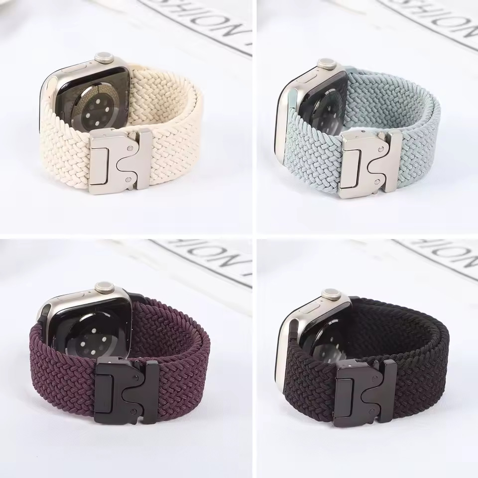 Nylon Band For Apple Watch iWatch Strap Series 10 9 8 7 6 SE 5 Ultra 2 38mm-49mm