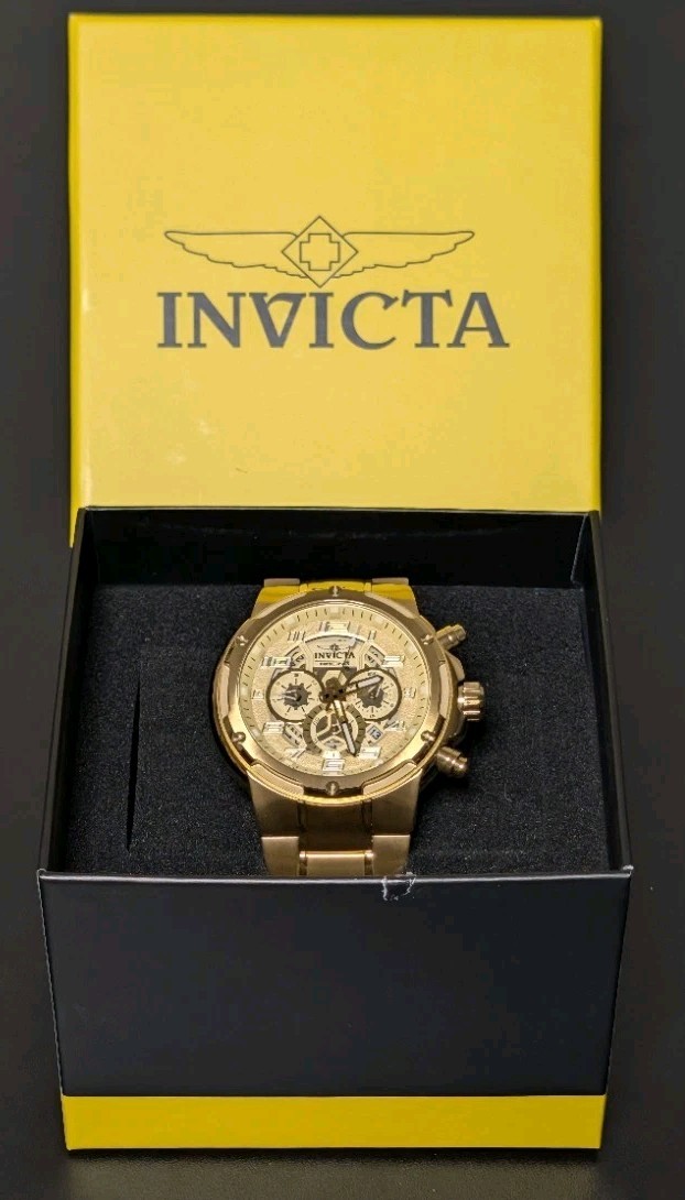 Invicta Racing S1 Rally Men’s Watch (Model 50258) – Full Gold Tone