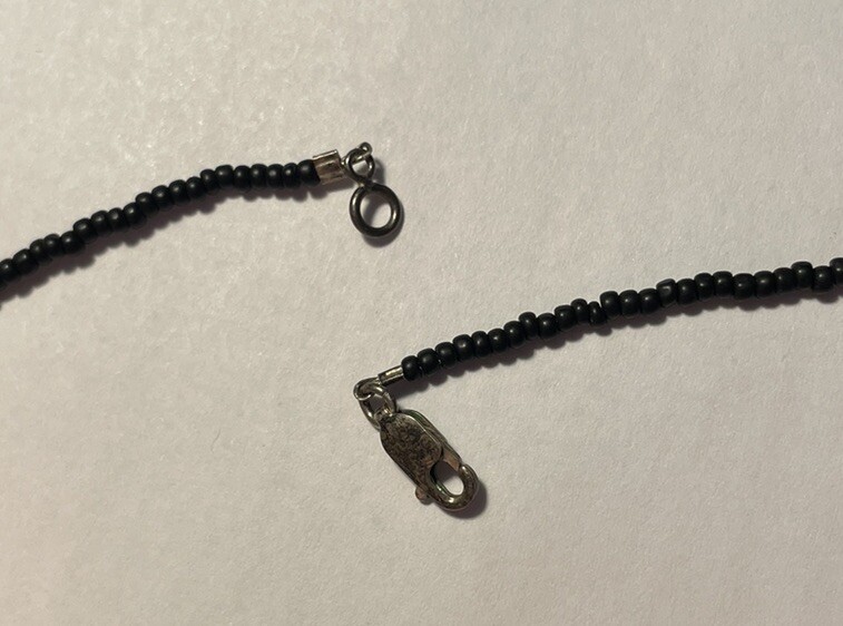 Special Occasion Sanity Sapphire Blue Tones & Black Beaded Necklace