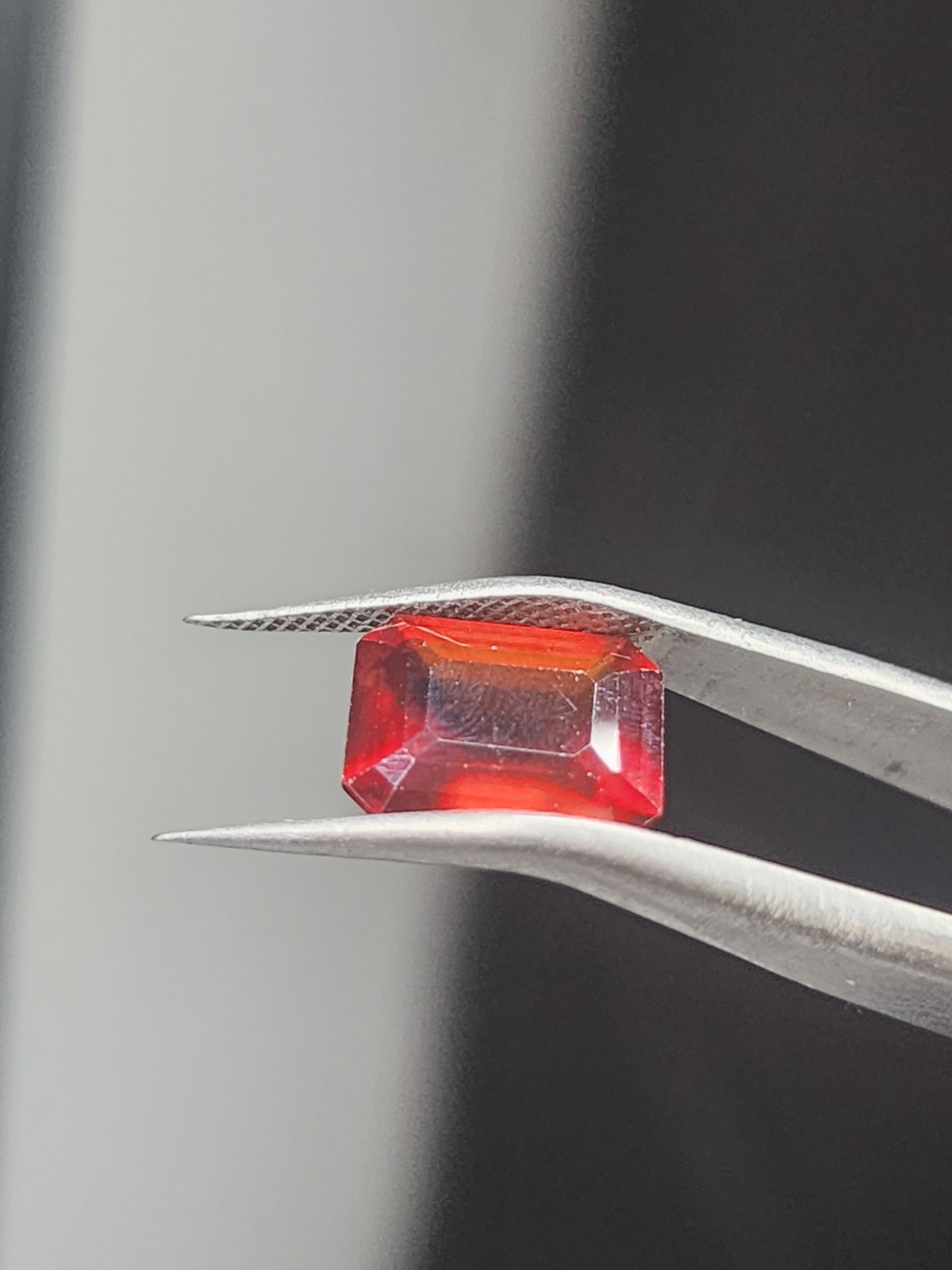 Natural Red Garnet 3.75 ct Octagon Emerald Cut 10.16 x 8.15 x 4.94 mm Loose Gem