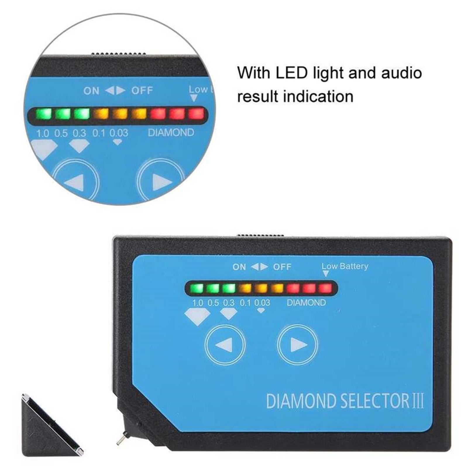 Portable Diamond Gem Tester Selector III w/ Case Gemstone Platform Jeweler Tool