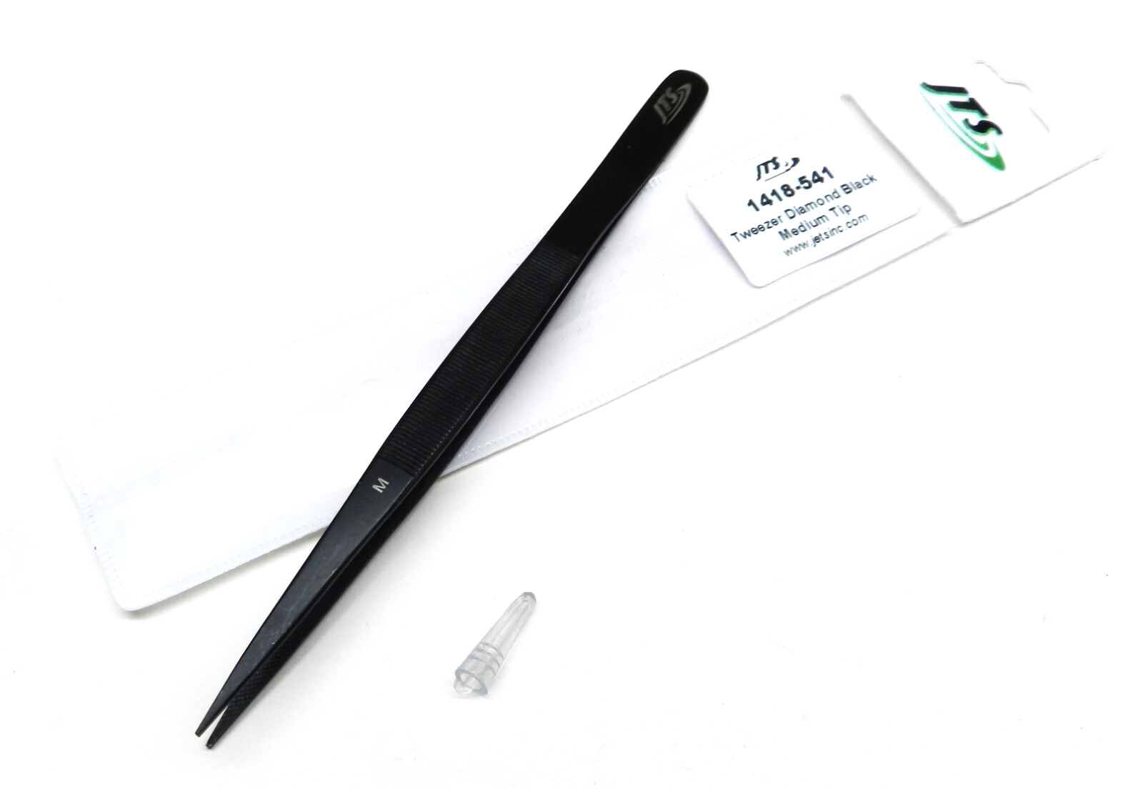 Diamond Tweezers Gemstone Black Medium Tip Tweezer 6-1/2″ Jewelry Making