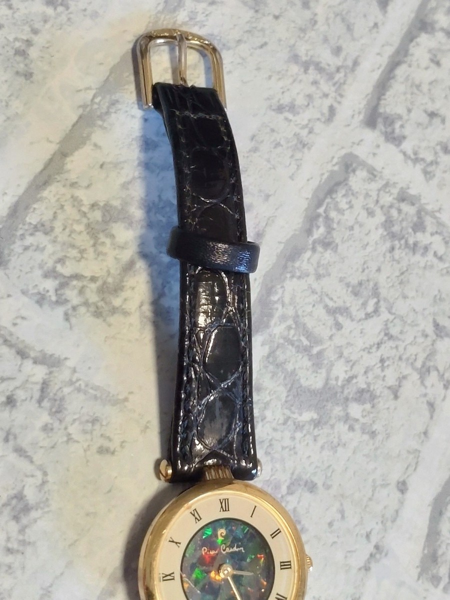 Operational Pierre Cardin Ladies’ Watch Opal Dial Roman Index Vintage Sparkling
