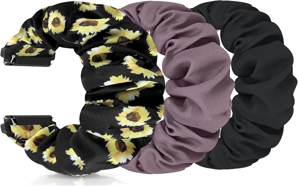 Scrunchies Watch Bands 16mm 18mm 19mm 20mm 22mm Quick Release Fabric Strap for
