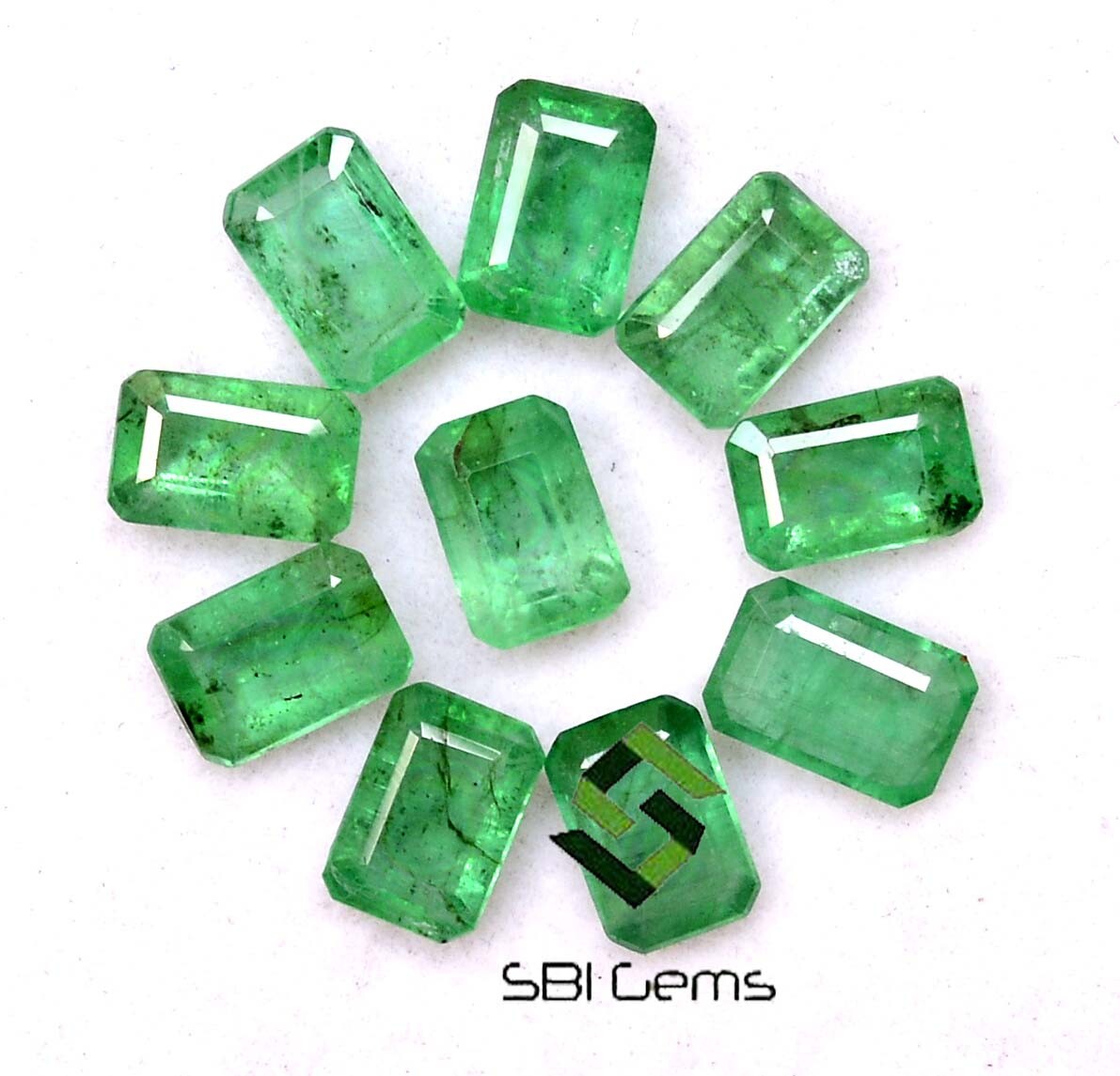 5.37 CTS Natural Emerald Octagon Cut 6×4 mm Lot 10 Pcs Calibrated Loose Gemstone