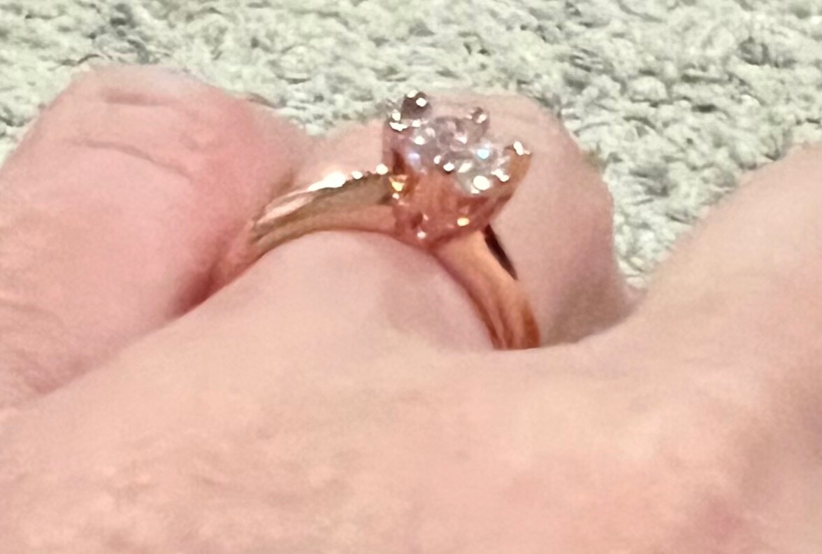 Solitaire Ring 1 Carat Size 7