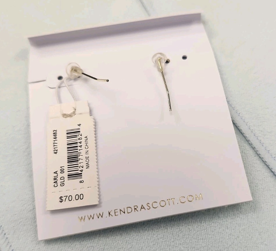 Kendra Scott Silver and Black Carla Statement Drop Earrings
