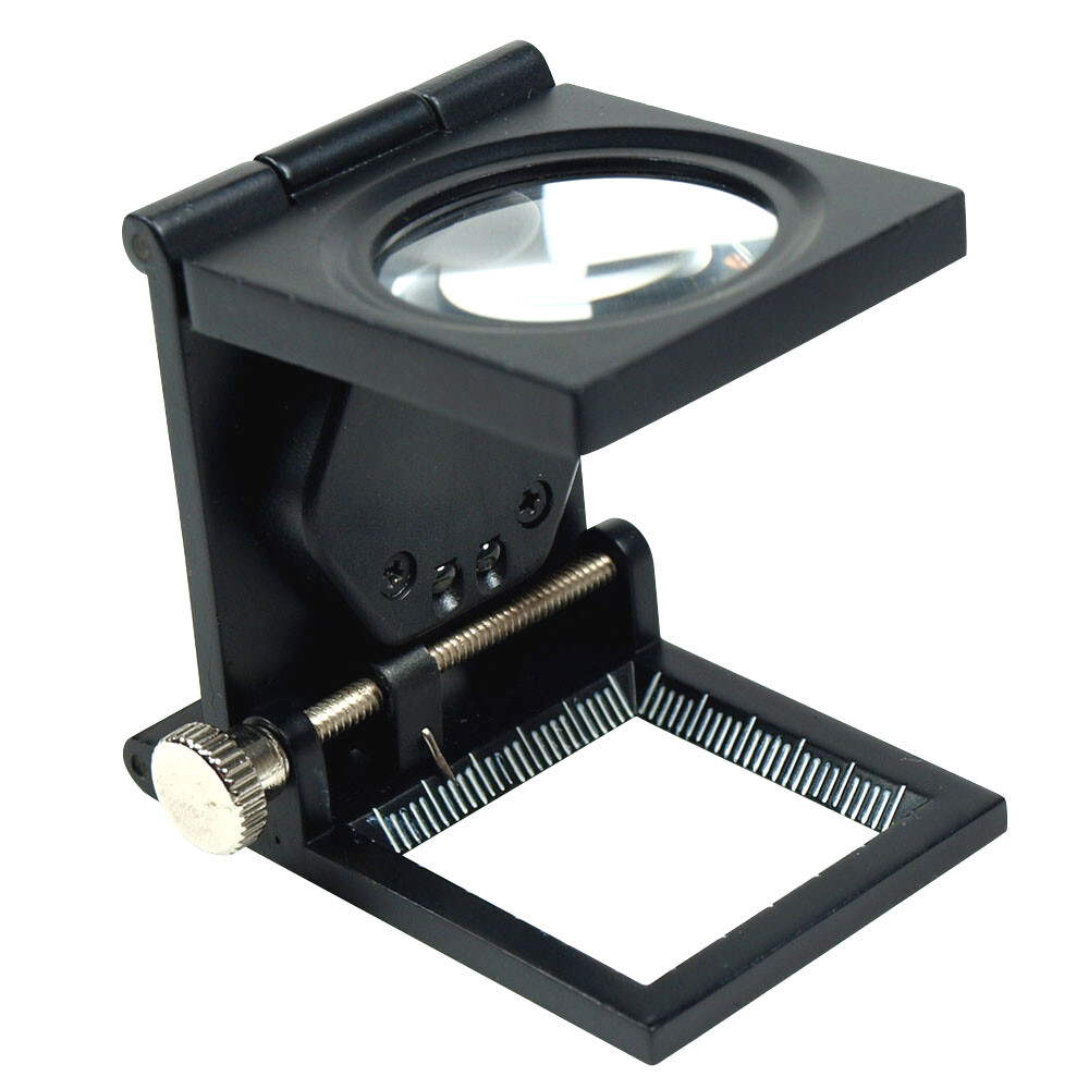 10X 30mm Foldable Lighted Magnifier / Loupe Jewelry Photo Sewing Thread Counter