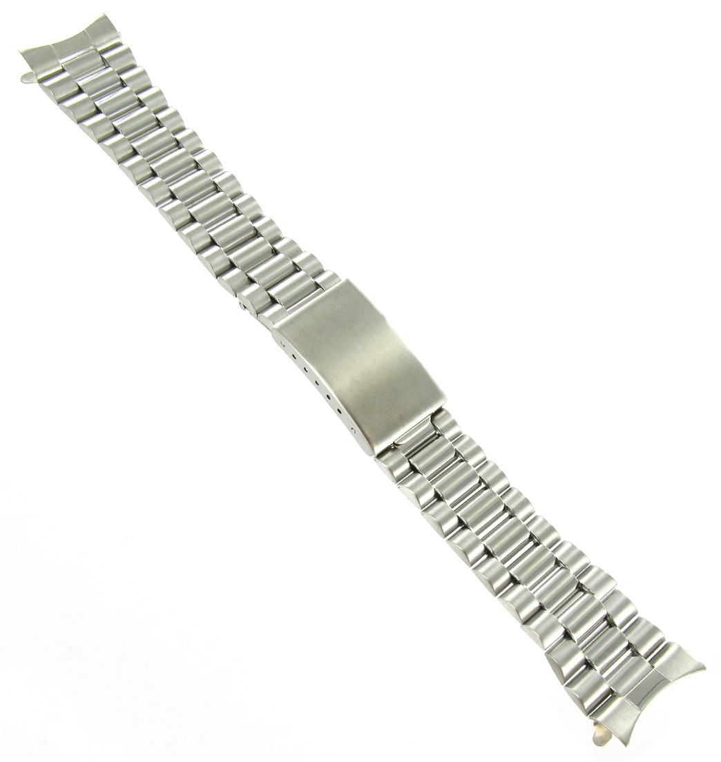 20mm Speidel Silver Stainless Steel Mens Deployment Buckle Watch Band 1670/00