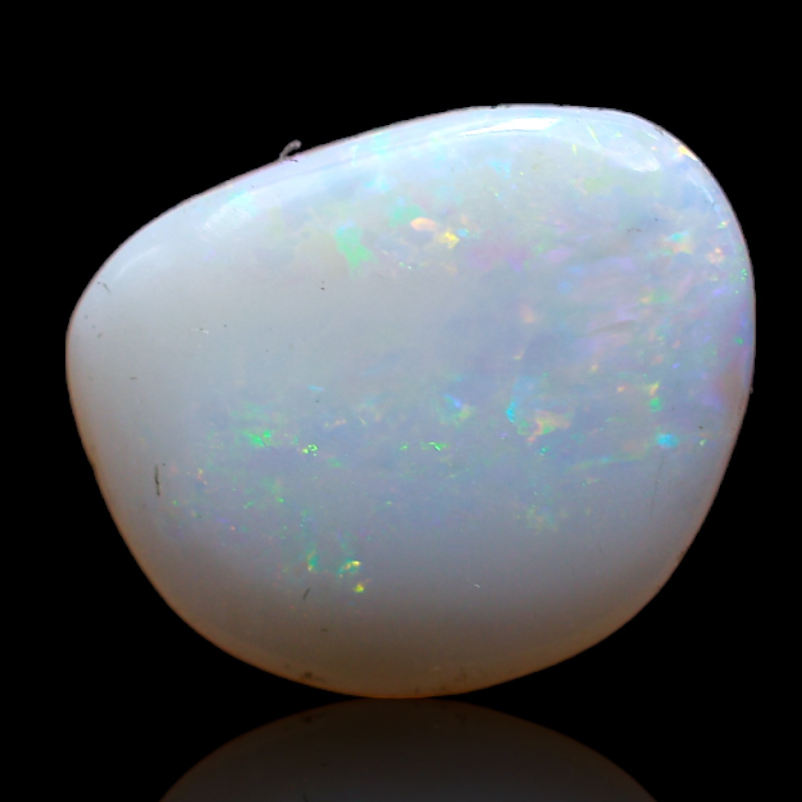 2.50 Cts Natural Australian Fire Opal Spiritual Cabochon Gemstone 13x11x3 mm