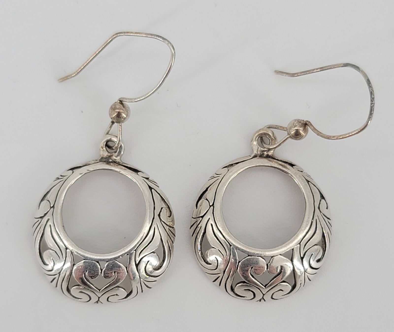 Sterling Silver Lot of 4 Pairs of Pierced Earrings Marked 925 or Sterling