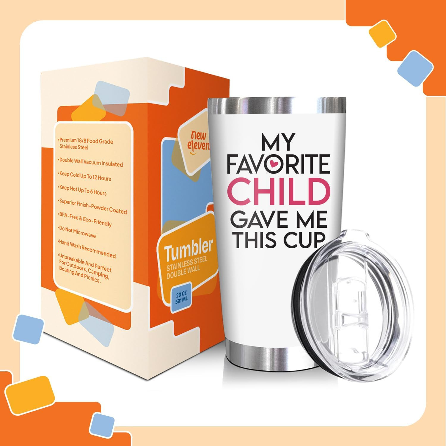 Mothers Day Gifts for Mom, Wife – Unique 20 Oz Tumbler