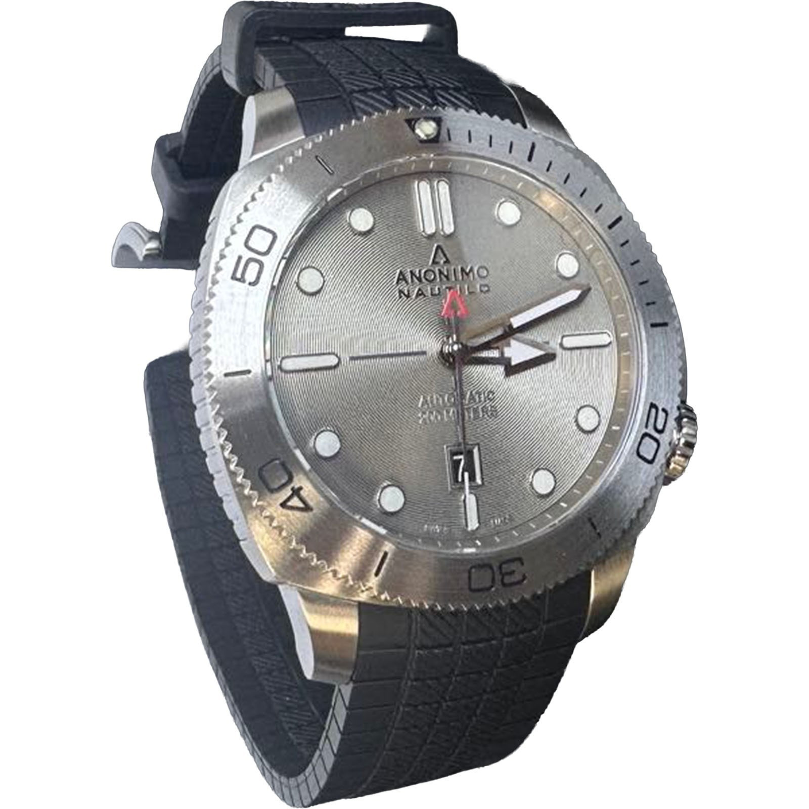 Anonimo Nautilo 200m Automatic AM-1001.01.002.A11 Gray Dial Rubber Strap w/ Box