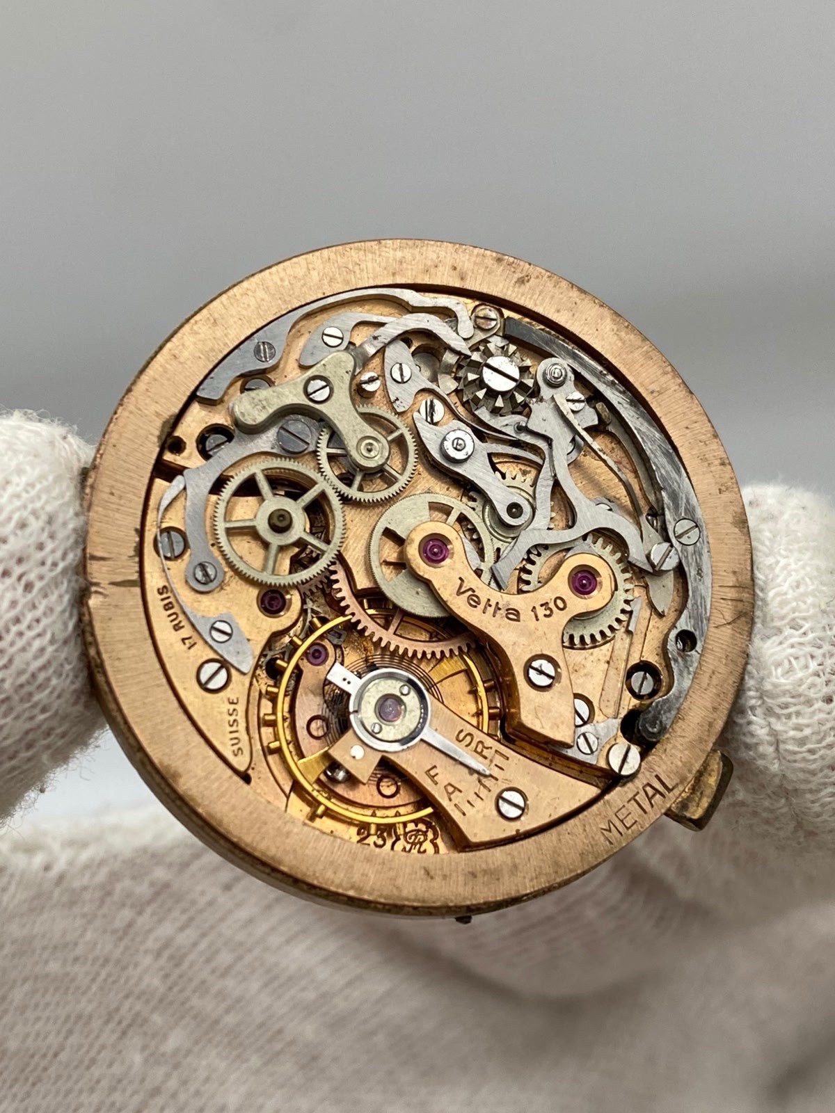 Rare Vintage Vetta 130 Chrono Valjoux 23 Movement spare parts
