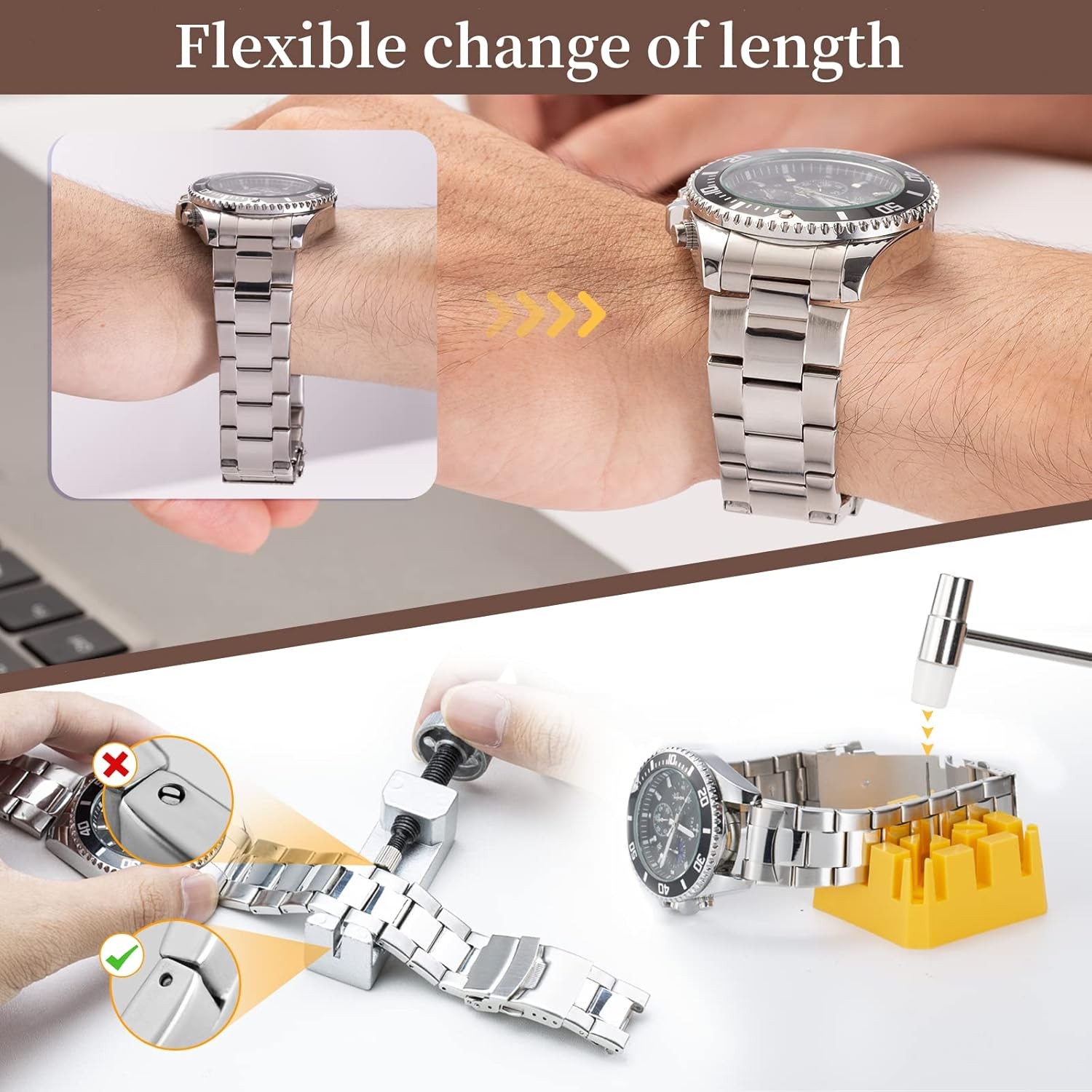 【Combination Version】Eventronic Watch Repair Tool Kit + Press Set,…
