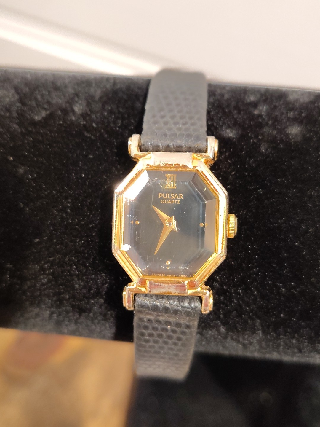 Vintage Pulsar Gold Watch From 1980s Slim 7.60mm **See Description**