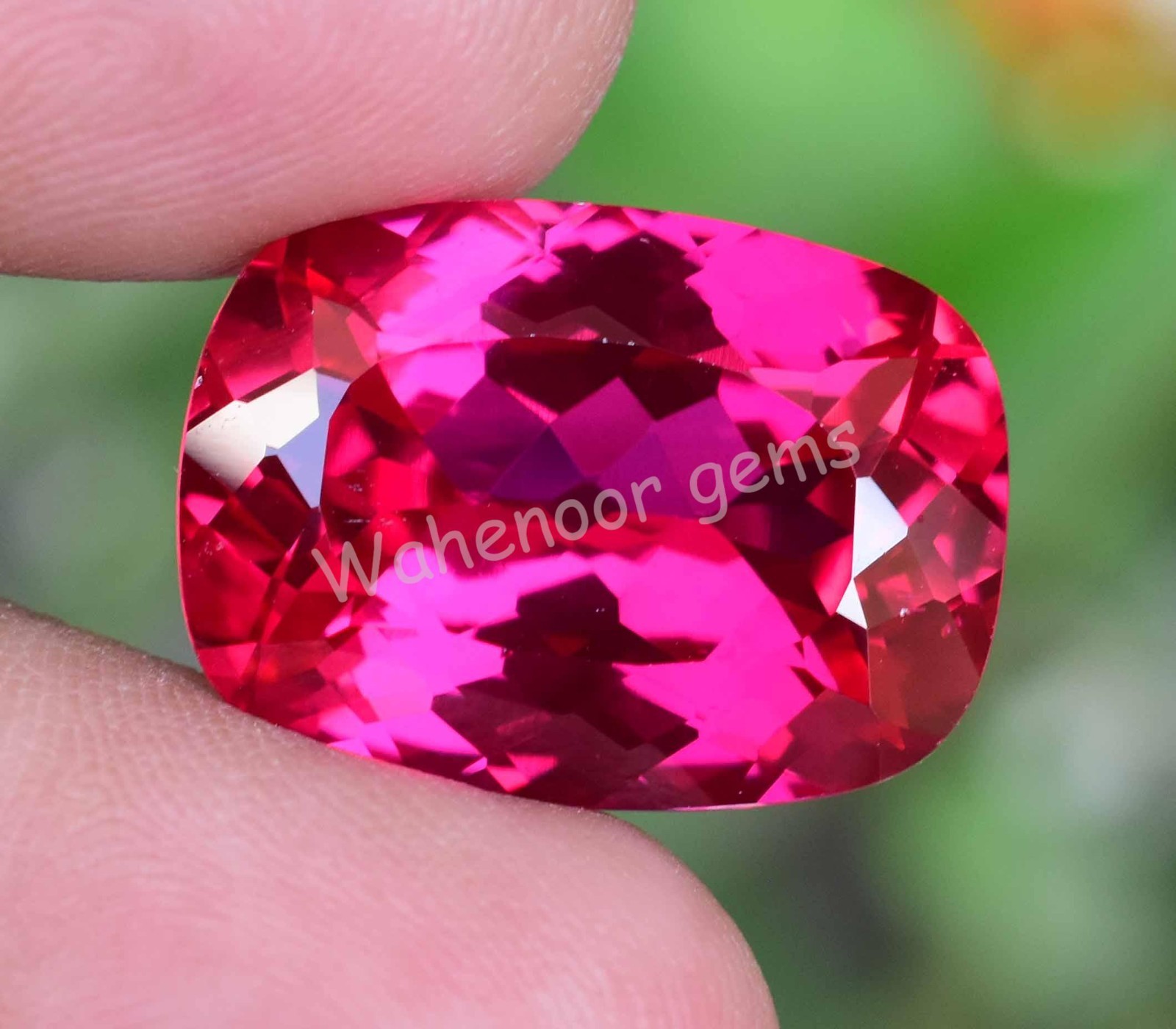 25.40 Ct Natural Mogok Pink Ruby Cushion Certified Stunning Loose Gemstone