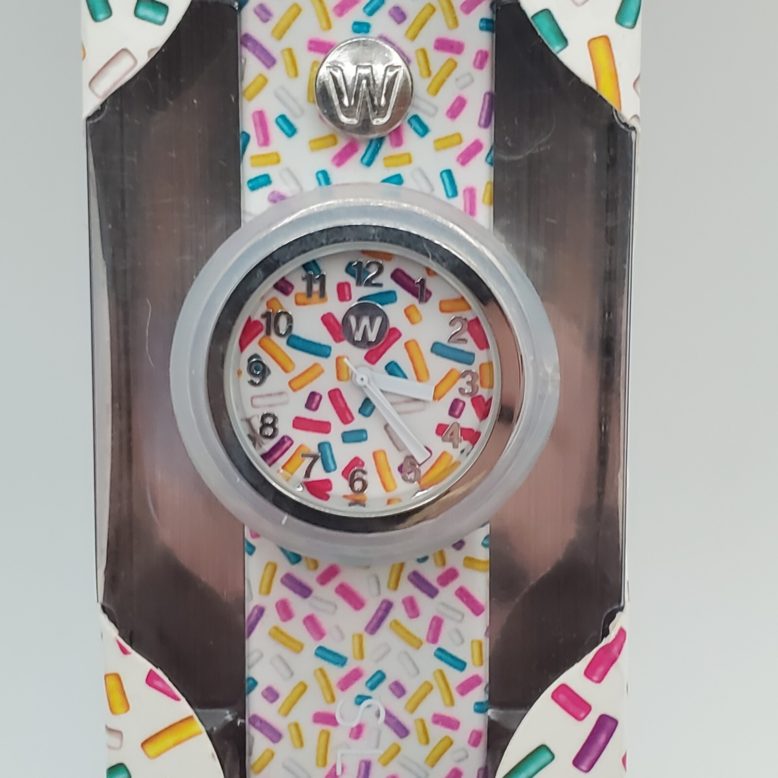 Watchitude Sprinkles Adult Watch 450 White Slap Band Limited Edition New READ