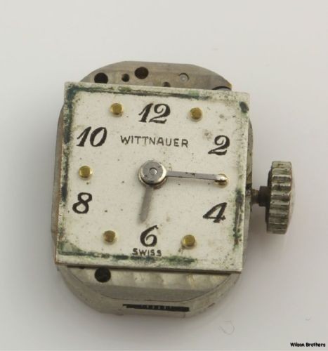 4 Piece Wrist Watch Movements + Crystal Lot – For Parts Bulova Duward Wittnauer