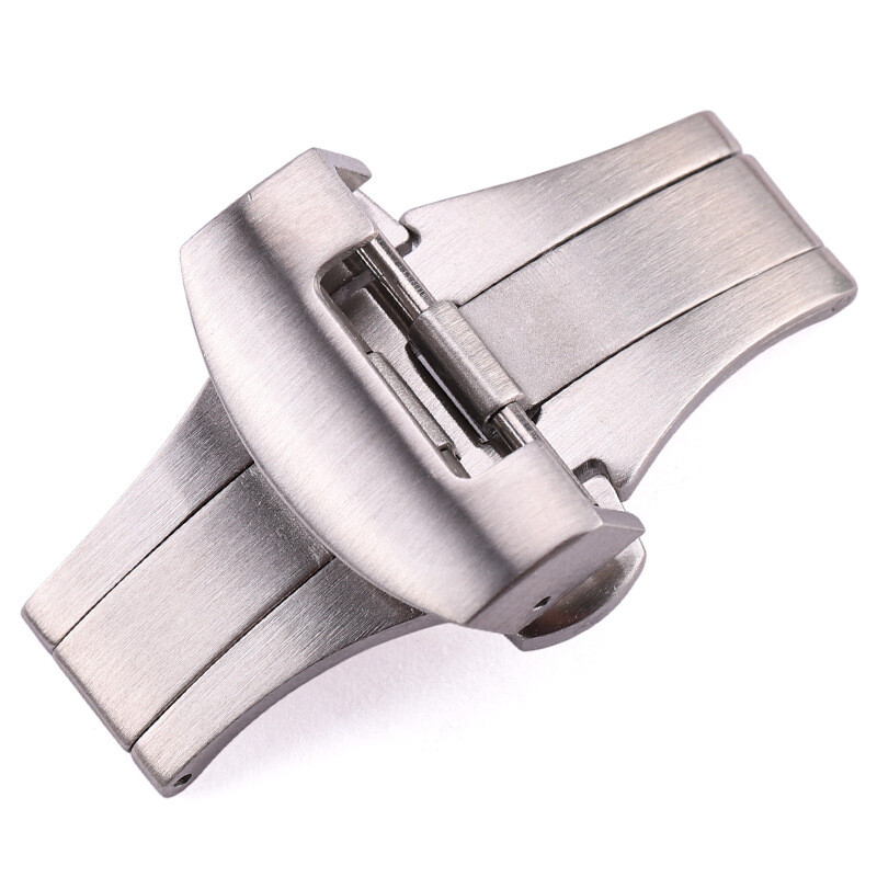 Premium Brushed Stainless Steel Butterfly Watch Buckle Clasp 20 22mm for Panerai