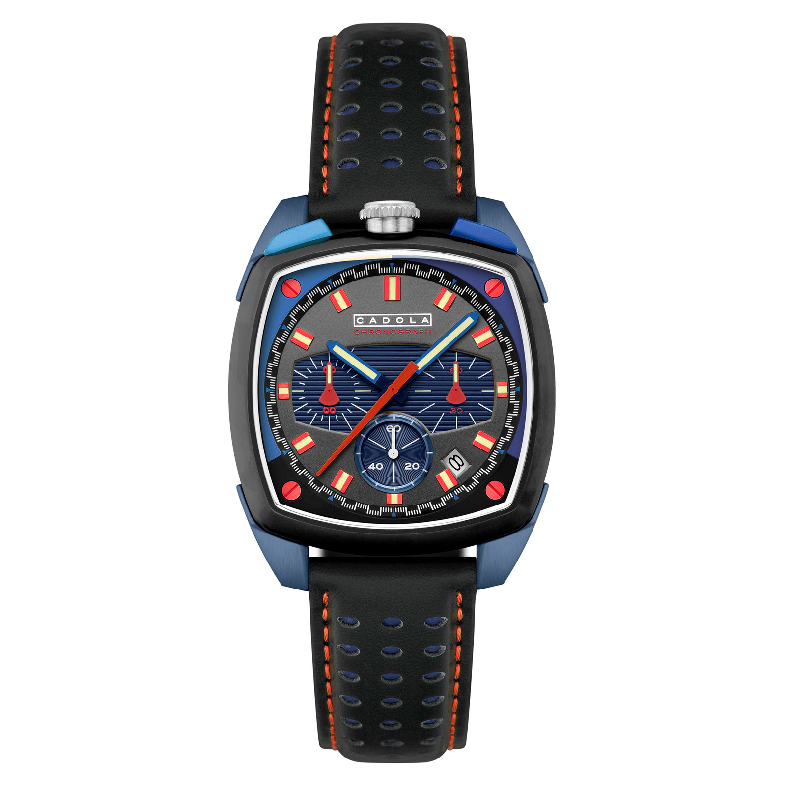 Taurus Chronograph Grey / Genuine Leather | Grey Dial Wristwatch CD-1060-04