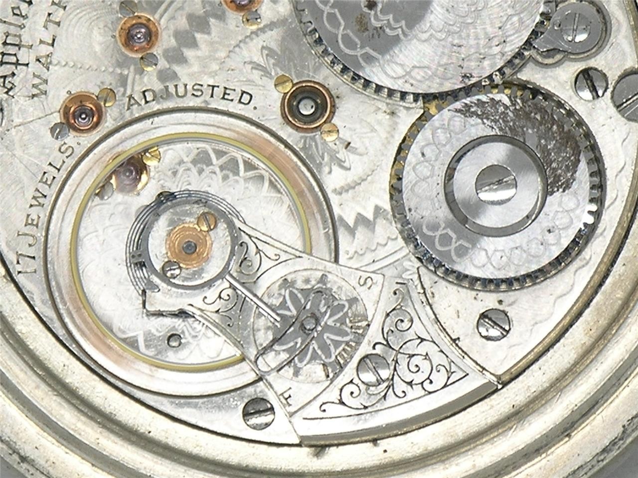 ANTIQUE 17 JEWEL APPLETON TRACY 1892 MODEL RAILROAD GRADE POCKET WATCH, RUNNING!