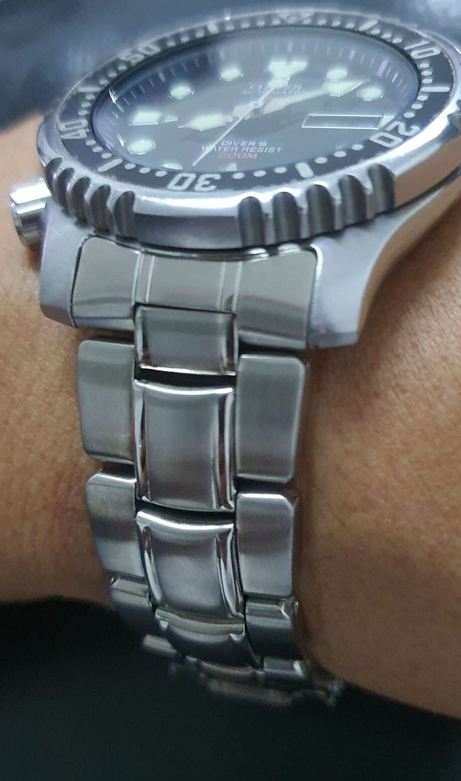NOS BRACELET CITIZEN 20MM SS CURVE END PROMASTER NY0040 NY0086 NY0087