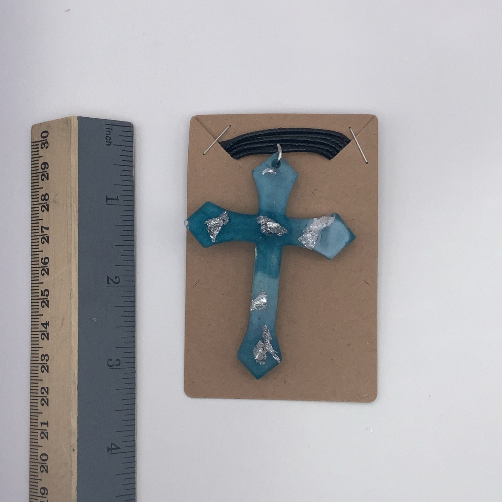 House Of David Handmade Cross Necklace Crystal Ice