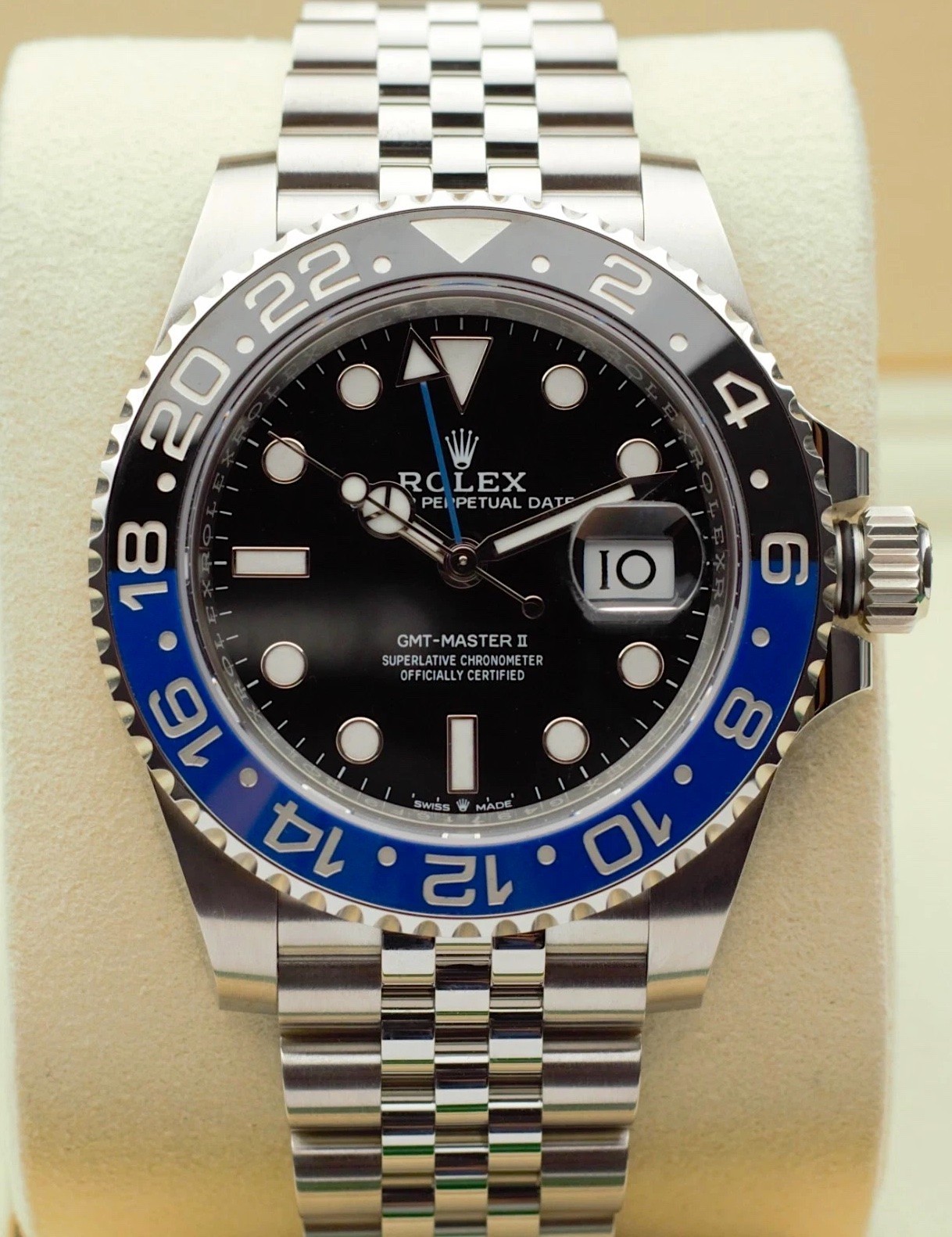 2026 NEW UNWORN Rolex GMT-Master II 40 Batgirl Black/Blue Jubilee 126710BLNR