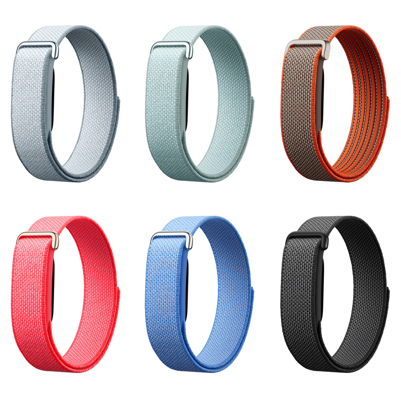 For Google Fitbit Air 2026 Nylon Loop Band Adjustable Sports Strap Wristband