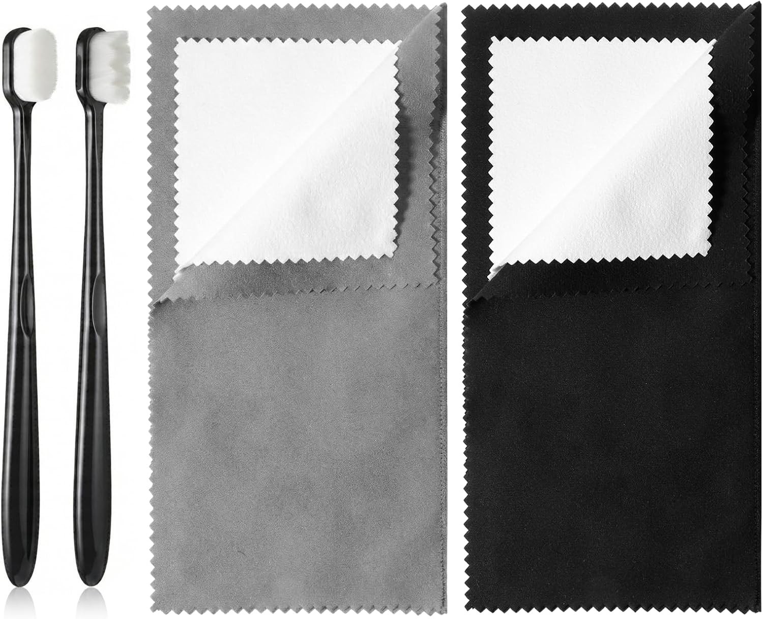 Durable & Reusable Jewelry Cleaning Cloths and Brushes for Optimal Jewelry Care