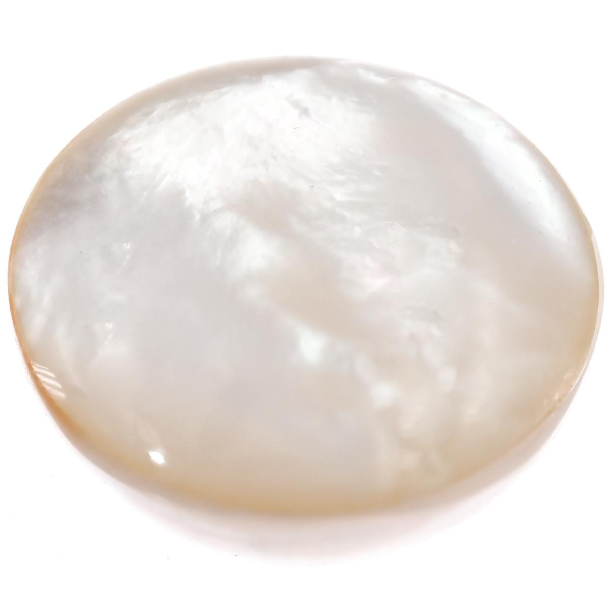 15mm White Mabe South Pacific Sea Ocean Cultured Loose 15.2mm Half Pearl