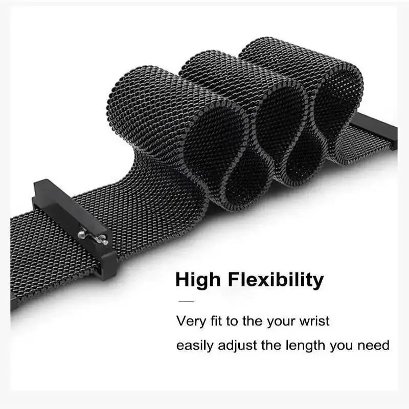 18MM Strap For Garmin Venu 3S Vivoactive 3S 4S Magnetic Metal Loop Watch Band