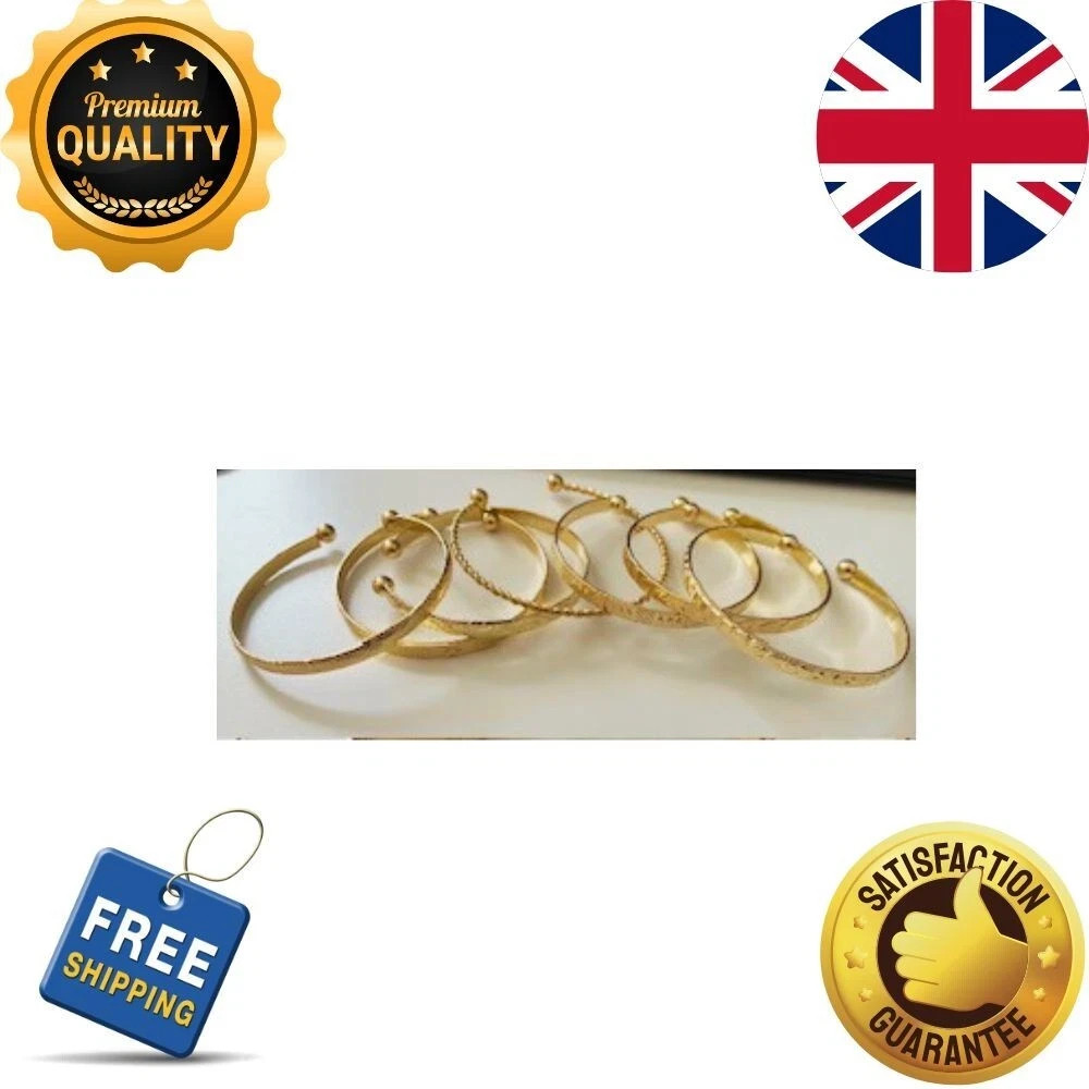 Boho Womens Silver or Gold 7 Bangle Bracelet Set Fashion Jewellery UK