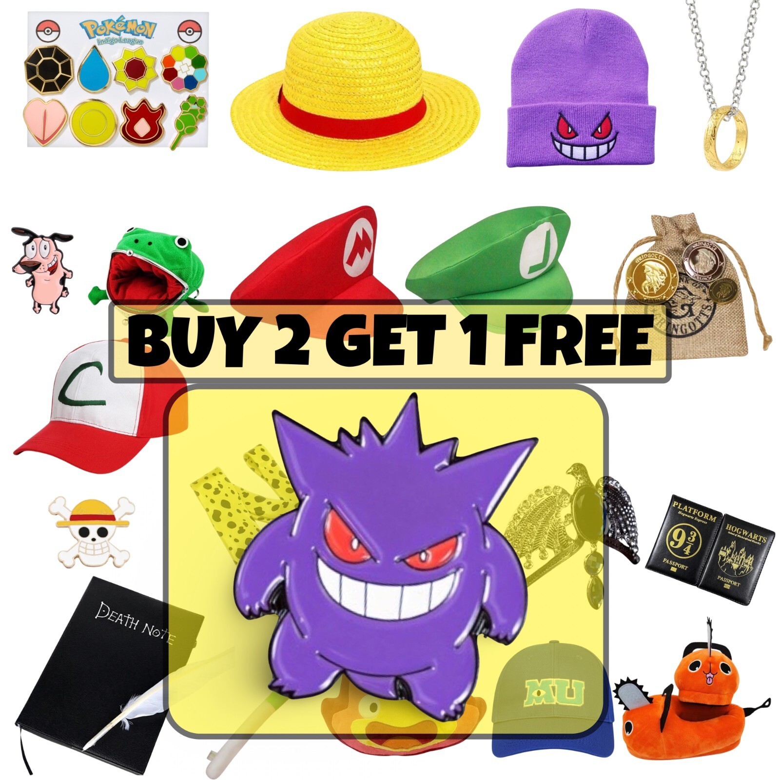 Gengar Pokemon Pin Anime TV Show TCG & Video Game Brooch Lapel Gastly Haunter