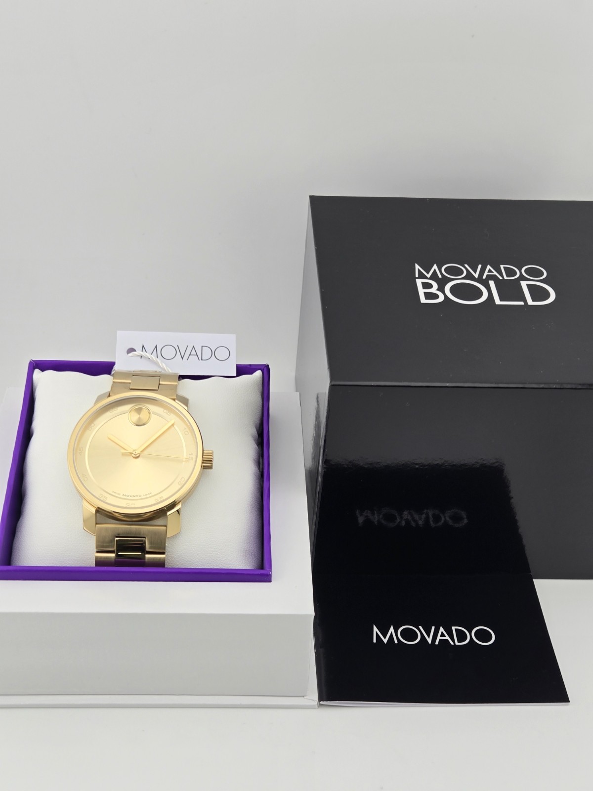 Movado Bold Access Men’s Gold Tone Bracelet Watch – 3600912 ($795 MSRP)