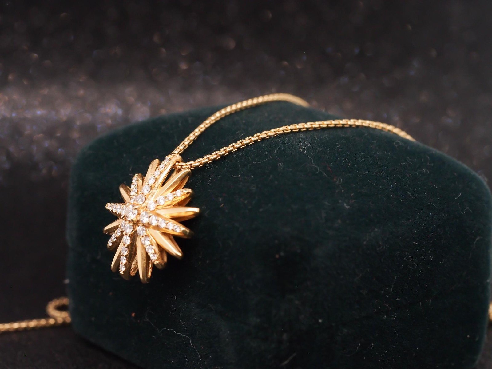 Estate David Yurman Starburst Pendant Necklace 20mm – VHK#948A