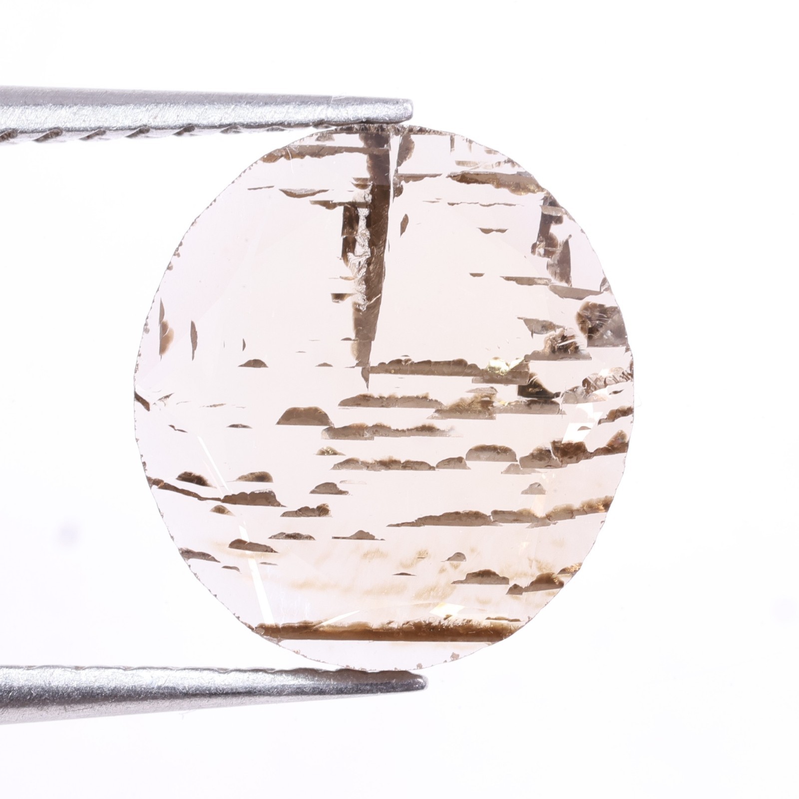 0.93 Ct Lab Grown Fancy Brown Diamond Round Cut Lab Created Diamond 8.3×7.6 MM