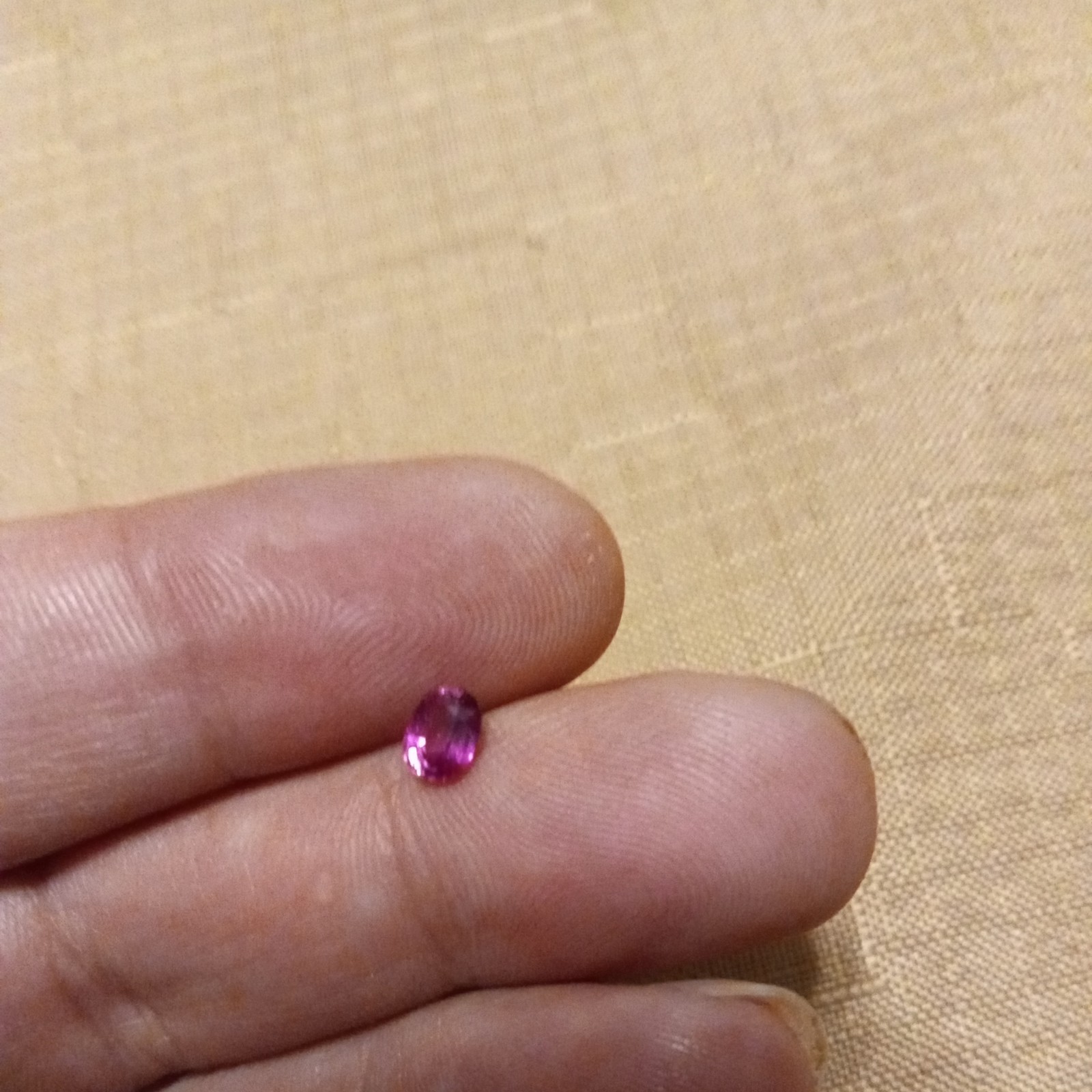 .57 ct natural purplish pink sapphire unheated oval shaped gorgeous 😍