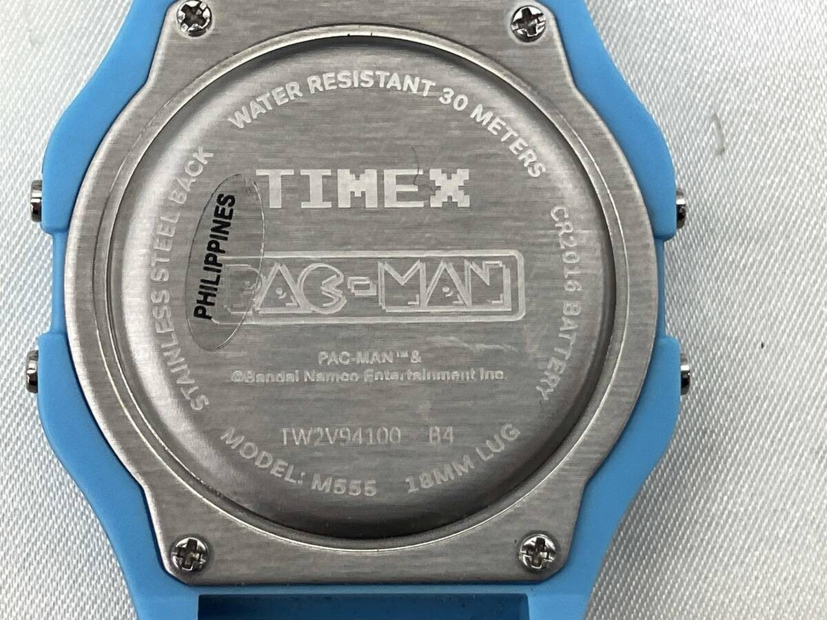 TIMEX Quartz M555 TW2V94100 Pac-Man Collaboration Used Watch Excellent condition
