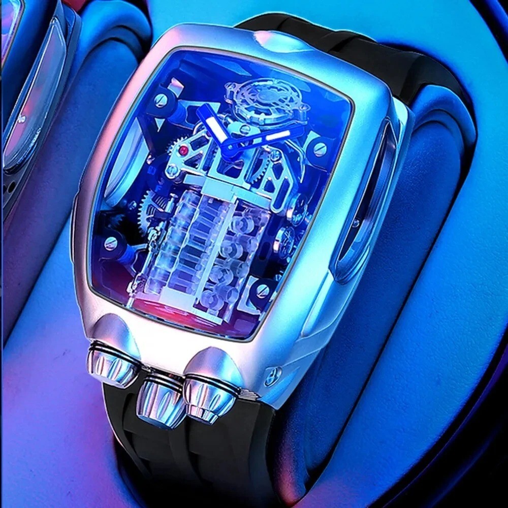 Bugatti Style Luxury Watch Design NH05 Automatic Waterproof Mechanic Sport Men