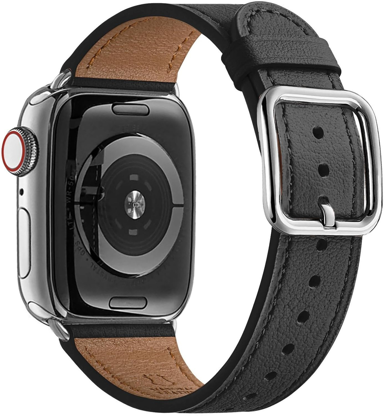 Leather Watch Band Compatible with Apple Watch Series 1 2 3 4 5 6 7 8 9 10 11 SE