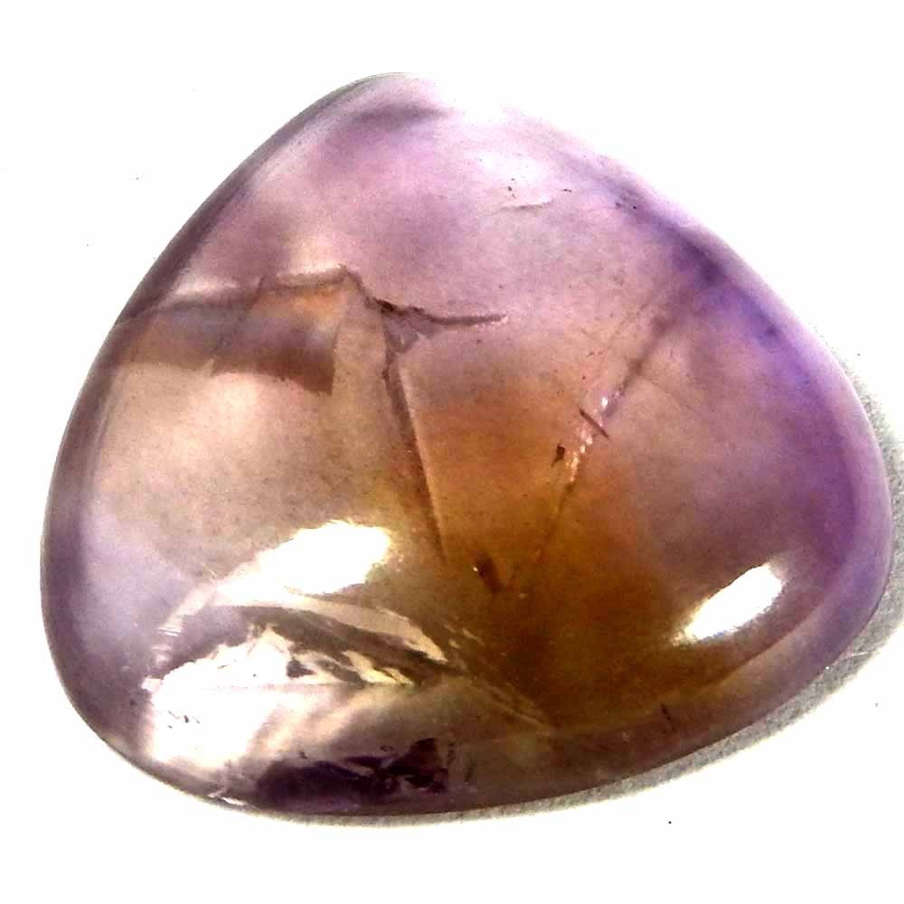 60.95Cts100%Natural Quality Ametrine Pear Cabochon (28x28x9)Loose Gemstone